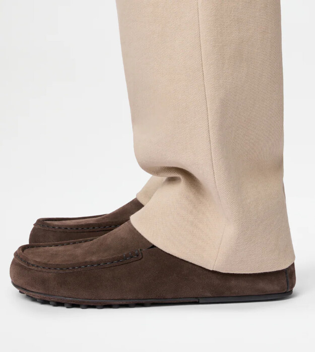 slipper aus wildleder
