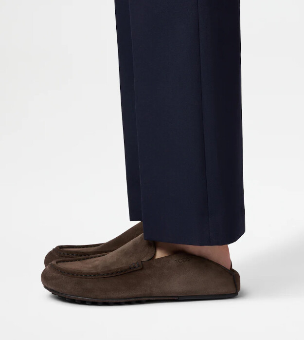 slipper aus wildleder