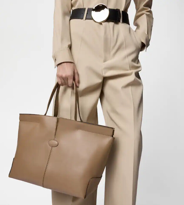 tods di bag folio aus leder mittel-klein