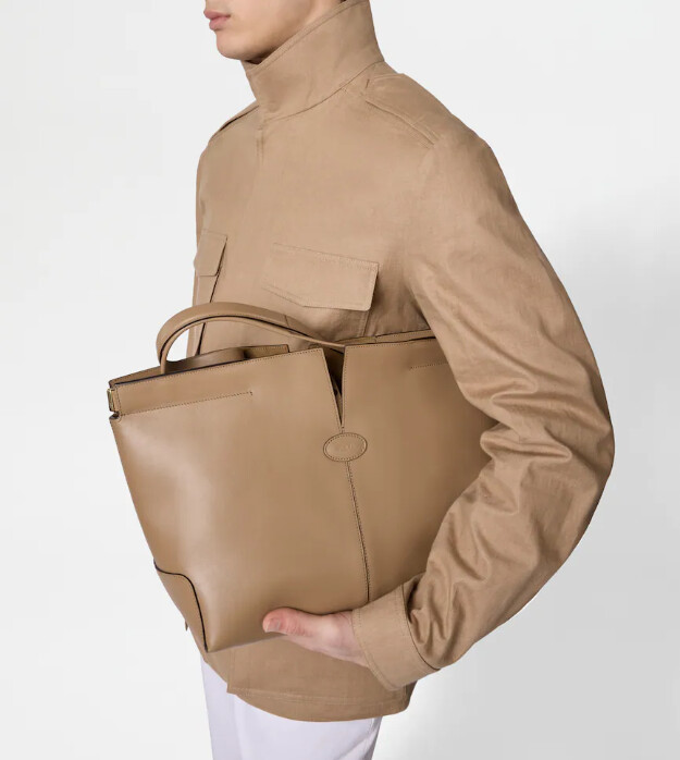 tods di bag folio aus leder mittel-klein