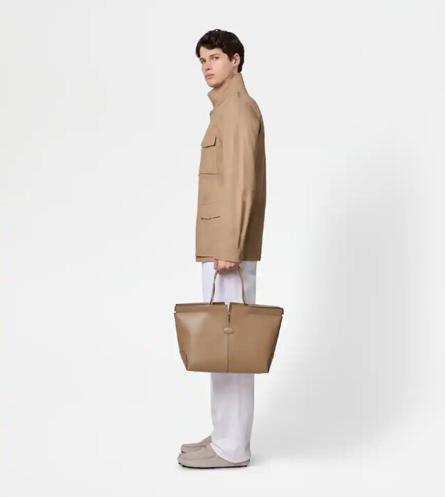 tods di bag folio aus leder mittel-klein