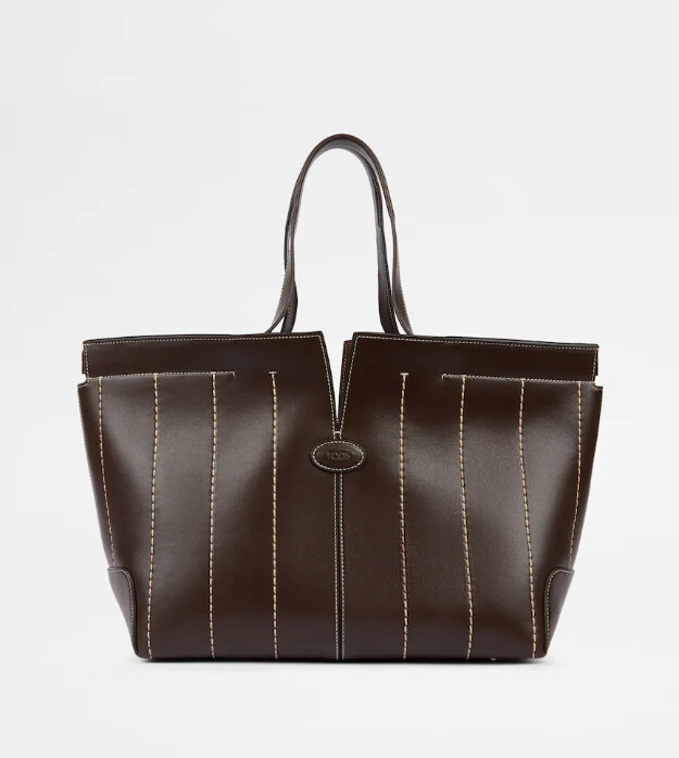 tods di bag folio aus leder mittel-klein