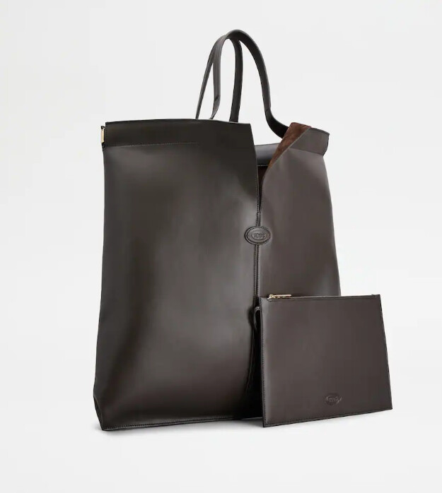 tods di bag folio aus leder groß