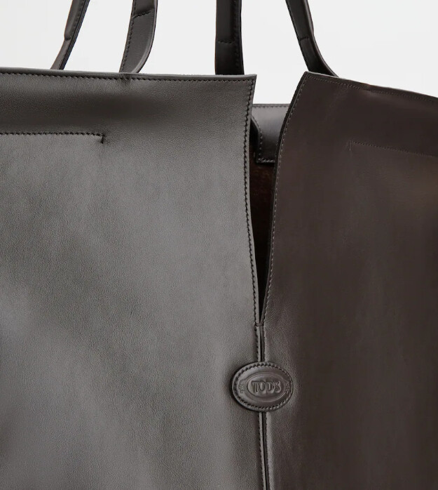 tods di bag folio aus leder groß